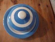  T G Green Cheese Dish Cornish Ware Blue & White Stripe & Shield Mark Vintage for sale  Shipping to South Africa