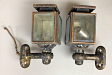 Par Vintage 1920-30s Lanternas Automotivas Antigas Vidro Chanfrado (222), usado comprar usado  Enviando para Brazil