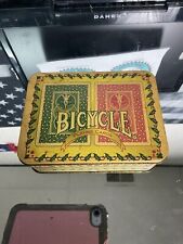 Conjunto de cartas de baralho de bicicleta Natal 2 em lata feriado vintage 2 baralhos comprar usado  Enviando para Brazil