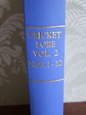 Cricket lore magazine for sale  BURTON-ON-TRENT