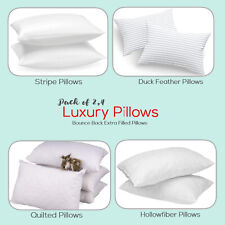 Hotel Quality Pillows Extra Filled Bounce Back Deep Sleep Bed Pillow Pack of 2,4 for sale  Shipping to South Africa