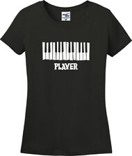 Teclado para pianista divertido ajuste missy camiseta para damas (S-3X) segunda mano  Embacar hacia Argentina