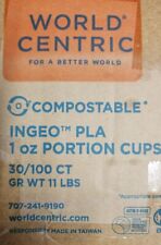 Compostable plastic ounce for sale  Port Angeles