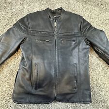 Interstate Leather Jacket Women's Medium Black Lots of Pockets Lined Biker Comfy for sale  Shipping to South Africa