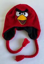 Chapéu peruano Angry Birds pelúcia lapônia peluda macio aconchegante forrado tamanho único vermelho, usado comprar usado  Enviando para Brazil