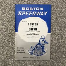 Boston crewe speedway for sale  SOUTHAM