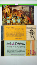 Años 60 De Colección Disneyland Adulto - Boleto Cupón Libro Folleto ABCD Antiguo Original Disney, usado segunda mano  Embacar hacia Argentina