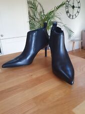 Black leather ankle for sale  IVYBRIDGE