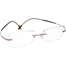 Óculos Silhouette 7581 40 6051 Titan marrom baunilha sem aro Áustria 51-19 150 comprar usado  Enviando para Brazil