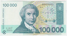 Croazia 100.000 dinara usato  Italia