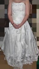 Hochzeitskleid weiß unterrock gebraucht kaufen  Fürstenwalde/Spree