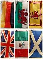 Bandeiras 3x5: Alemanha, Inglaterra, Escócia, Família Real Escócia, País de Gales, México 2x3 comprar usado  Enviando para Brazil