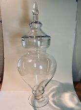 Apothecary jar clear for sale  Sunol