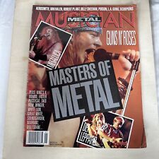 Revista Metal Musician Metallica Guns N Roses Def leppard 1989, usado comprar usado  Enviando para Brazil