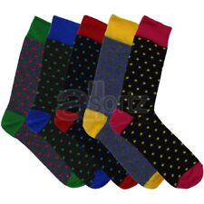 5 pares de calcetines de tacón rico en algodón para hombre diseño de trabajo inteligente al día siguiente nueva talla del Reino Unido segunda mano  Embacar hacia Argentina