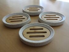 Soap Dish Holder Bathroom Shower Natural Drain Tray Bamboo Stone Effect Beige for sale  Shipping to South Africa