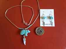 Turquoise bear feather for sale  ELY