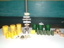 1/35 ww2 german oil barrels petrol cans  + diorama items built & painted  for sale  SELBY