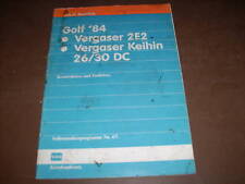Programa de autoestudo Ssp 67 VW Golf II 2 de 84 carburador 2E2 Keihin 26/30 DC comprar usado  Enviando para Brazil