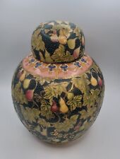 Hand Painted Satsuma Chinese Gilded Moriage Porcelain Ginger Jar • MCM for sale  Shipping to South Africa