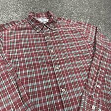 Camisa Southern Tide masculina média vermelha botão para baixo grade xadrez trabalho básico praia golfe, usado comprar usado  Enviando para Brazil