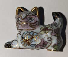 Vintage cloisonne cat for sale  HUDDERSFIELD
