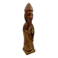 Antigüedad Religioso Escandinavo 18th Siglo Tallado Roble Figura De San Nicholas segunda mano  Embacar hacia Argentina