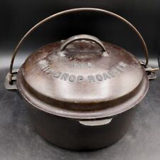 Vintage Wagner Ware Drip Drop No 8 Round Roaster Dutch Oven, Cast Iron for sale  Shipping to South Africa