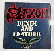 Saxon ‎– Denim e Couro [1981] LP de Vinil Hard Rock Heavy Metal Carrere EUA, usado comprar usado  Enviando para Brazil