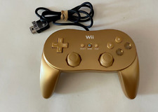 Controle de controle oficial Nintendo Wii dourado clássico Pro - comprar usado  Enviando para Brazil