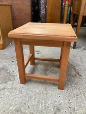 Solid Natural Brown Pine Side End Table Bedside 34x34cm x 38cm high, used for sale  Shipping to South Africa
