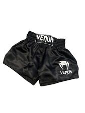 Shorts de boxe Venum M 4,5" clássico muay thai kickboxing cetim preto City Fight P comprar usado  Enviando para Brazil