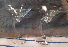 glasses 4 curved martini stem for sale  Leander