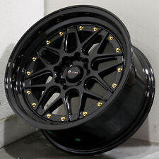 16x8 black wheels d'occasion  Expédié en Belgium