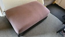 brown leather footstool for sale  PETERBOROUGH