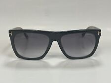 Usado, Óculos de sol quadrado Tom Ford 513 05B MORGAN preto/marrom plástico cinza degradê autêntico comprar usado  Enviando para Brazil