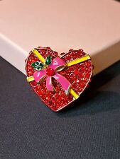 Red heart brooch for sale  North Brunswick