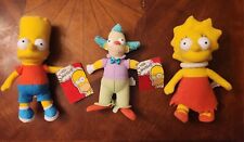 Bonecas de pelúcia Os Simpsons.  Bart, Lisa e Krusty 2013 comprar usado  Enviando para Brazil