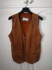 Leather waistcoat mens for sale  BISHOP AUCKLAND