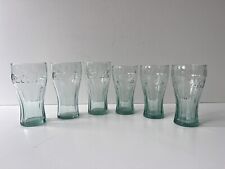 McDonald’s Green Coca Cola Glasses 3 x Large 3 x Small Coke Bar Drinking  for sale  Shipping to South Africa