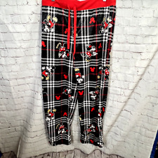 Disney Mickey Mouse Talla Grande Negro Rojo Blanco Polar Pijama Pantalones comprar usado  Enviando para Brazil