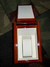 "Wooden Burl Veneer" caixa de relógio de armazenamento high-end, belo estado!!!  L@@K, usado comprar usado  Enviando para Brazil