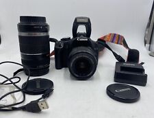 Used, Canon EOS Rebel T1i 500d Camera w 18-55mm & 55-250mm Lenses  for sale  Shipping to South Africa