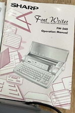 Instructions typewriter sharp for sale  LEICESTER
