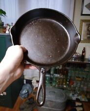 Antique Raised No 8 Arch Logo LODGE No-Notch Cast Iron Skillet P Molders Mark for sale  Shipping to South Africa