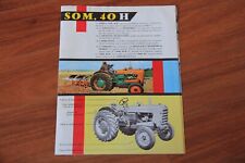 Occasion, Catalogue brochure " Tracteur Someca Som 40 H " 8 pages A4 ( 4 volets ) d'occasion  Troarn