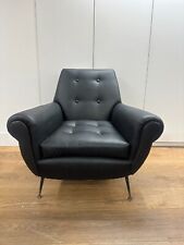 Italian black leather for sale  LONDON