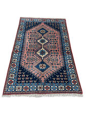 Veg.dye Yalameh Hand Knotted Vintage Tribal Geometric Area Rug 3’4”x5’3”,#26498, used for sale  Shipping to South Africa