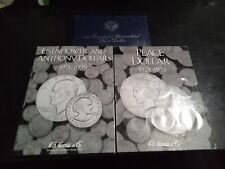 Lot Of 2 HE.HARRIS Albums Eisenhower & Susan B Anthony Dollars Includes Coins , used for sale  Shipping to South Africa