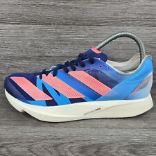 ADIDAS ADIZERO TAKUMI SEN 8 Indigo Blue Running Shoes Trainers Lightweight UK 8 for sale  Shipping to South Africa
